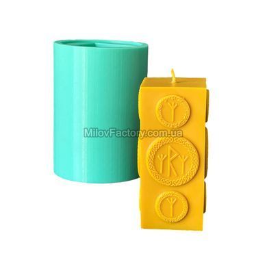Silicone mold Cube with runes