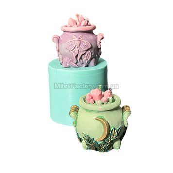 Silicone mold "Magic garden" cauldron