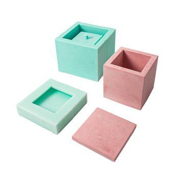Silicone Mold Cube - M + Lid