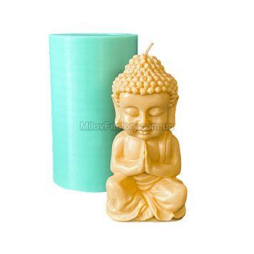 Silicone form of Buddha in the lotus position