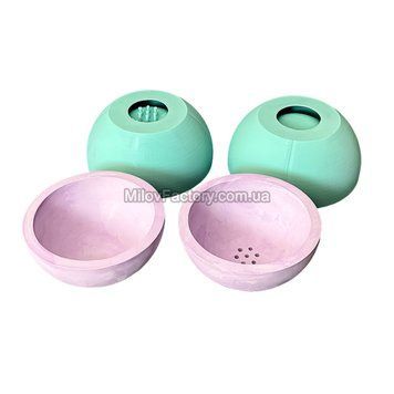 Silicone mold Set of Pots Hemisphere + Hemisphere