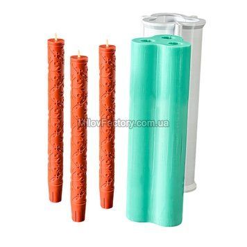 Silicone mold Three table cylinders "Kyivshchyna" + formwork