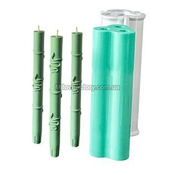 Silicone mold Three table cylinders Zmievytsia + formwork