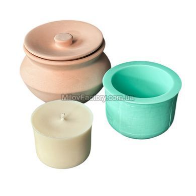 Silicone mold Refill for Pot Jar L
