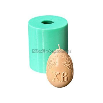 Silicone mold Egg with the inscription "XV"