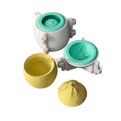 Silicone mold Planter Lemon + lid + formwork