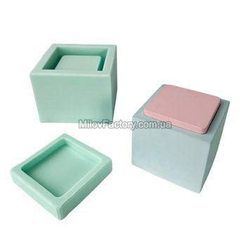 Silicone mold Cube Paz+lid