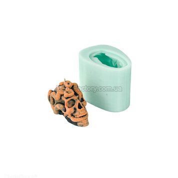 Силиконовая форма Череп со змеёй XS SF20210102008-xs фото
