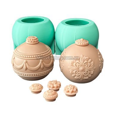 Silicone mold Set Ball "Versailles" М + Decorative nozzles M