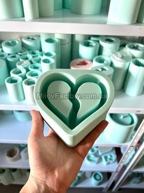 Silicone form of a planter Two halves