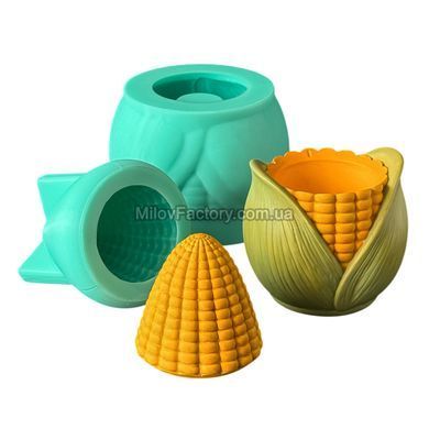Силіконова форма Кашпо Кукурудза М + кришка SF13260703001 фото